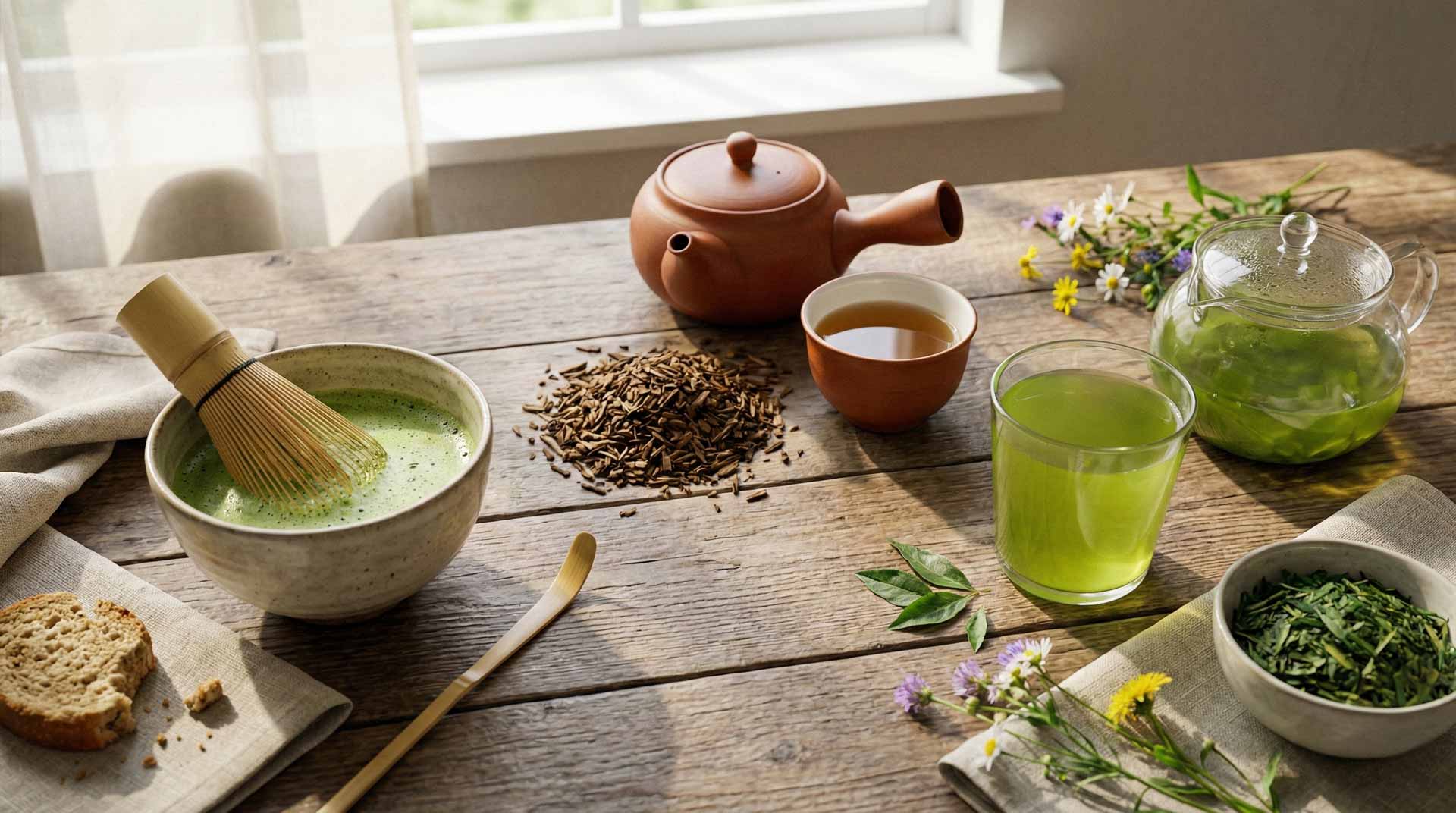 Les bienfaits des thés japonais : matcha, hojicha, sencha et autres trésors à découvrir